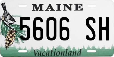 ME license plate 5606SH