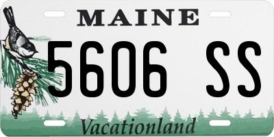 ME license plate 5606SS