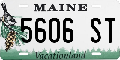ME license plate 5606ST