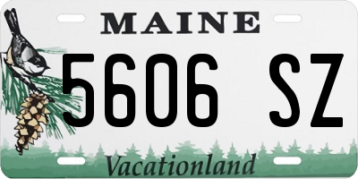 ME license plate 5606SZ