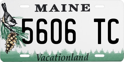 ME license plate 5606TC