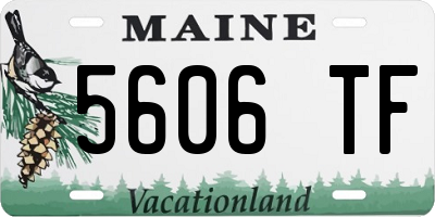 ME license plate 5606TF