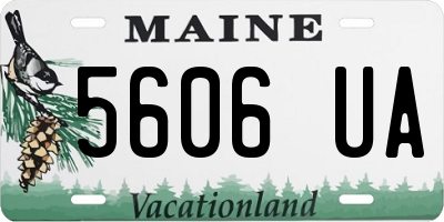 ME license plate 5606UA