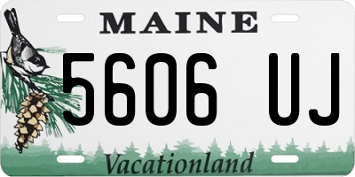ME license plate 5606UJ