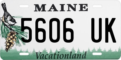 ME license plate 5606UK