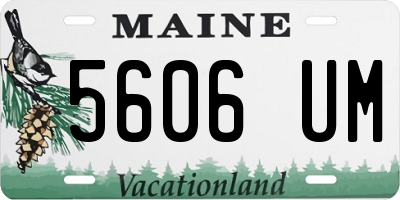 ME license plate 5606UM