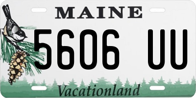 ME license plate 5606UU