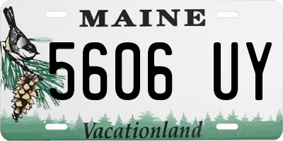 ME license plate 5606UY