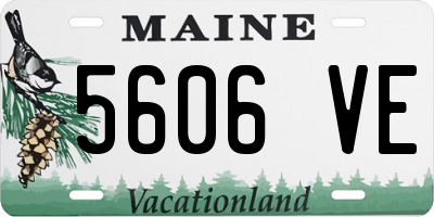 ME license plate 5606VE