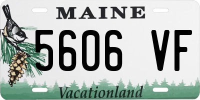 ME license plate 5606VF