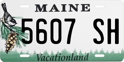 ME license plate 5607SH