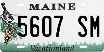 ME license plate 5607SM