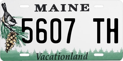 ME license plate 5607TH
