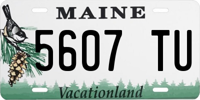 ME license plate 5607TU