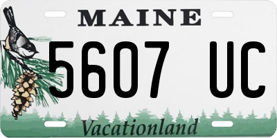 ME license plate 5607UC