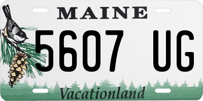 ME license plate 5607UG