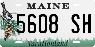 ME license plate 5608SH