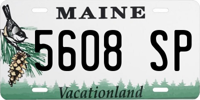 ME license plate 5608SP