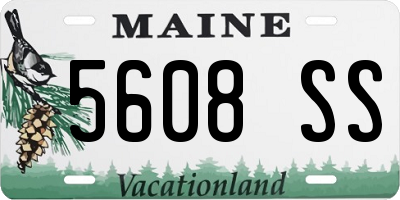 ME license plate 5608SS