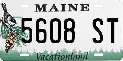 ME license plate 5608ST