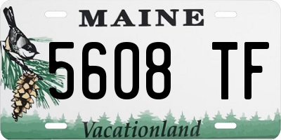 ME license plate 5608TF