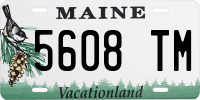 ME license plate 5608TM
