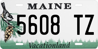 ME license plate 5608TZ