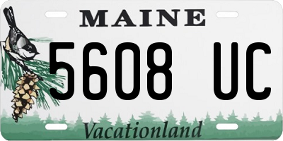 ME license plate 5608UC