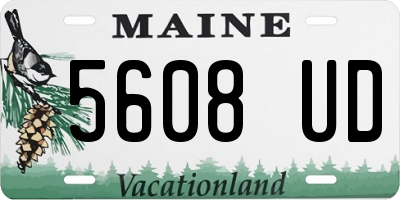 ME license plate 5608UD