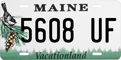 ME license plate 5608UF