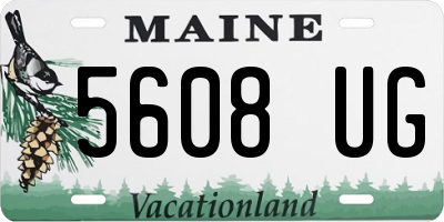 ME license plate 5608UG