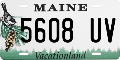 ME license plate 5608UV