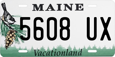 ME license plate 5608UX
