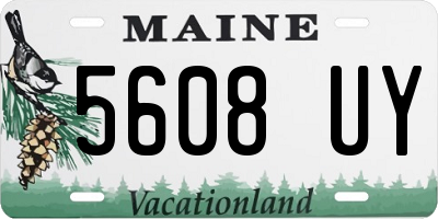 ME license plate 5608UY