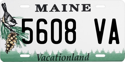 ME license plate 5608VA