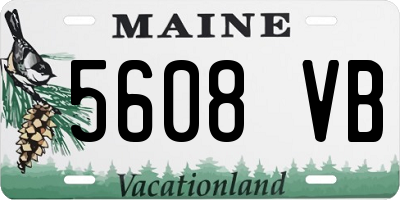 ME license plate 5608VB