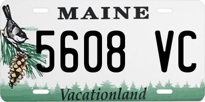 ME license plate 5608VC