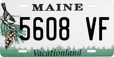 ME license plate 5608VF