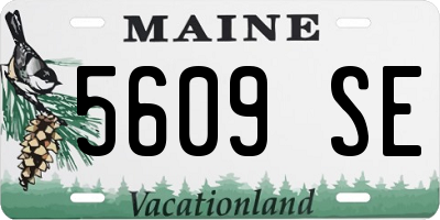 ME license plate 5609SE
