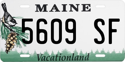 ME license plate 5609SF