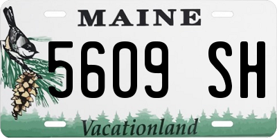 ME license plate 5609SH