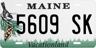 ME license plate 5609SK