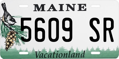 ME license plate 5609SR