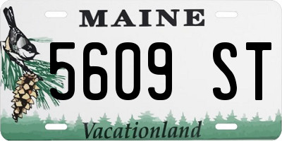 ME license plate 5609ST