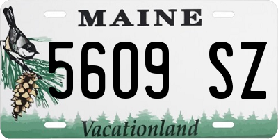 ME license plate 5609SZ