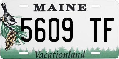 ME license plate 5609TF