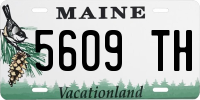 ME license plate 5609TH