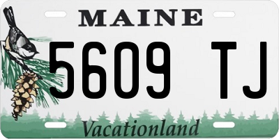 ME license plate 5609TJ