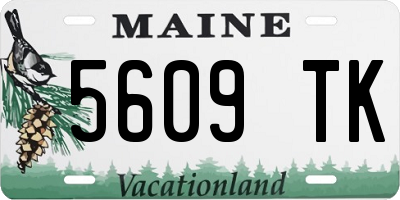 ME license plate 5609TK