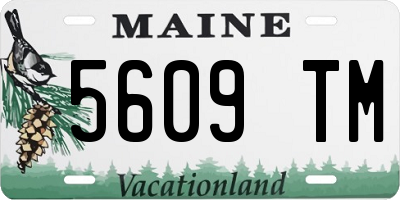 ME license plate 5609TM